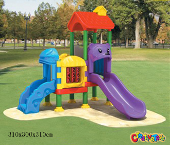 Children outdoor playground slide