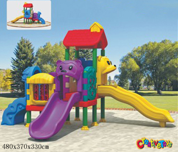 Children outdoor slide equipment