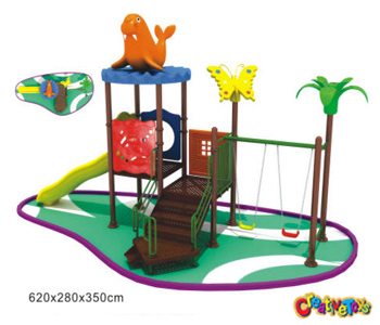 Children outdoor swing playground