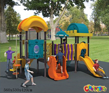 Commercial outdoor plastic slides