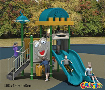 Kid's outdoor playground castle