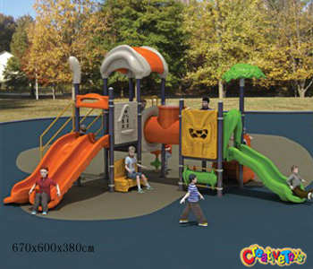 New outdoor slide playground