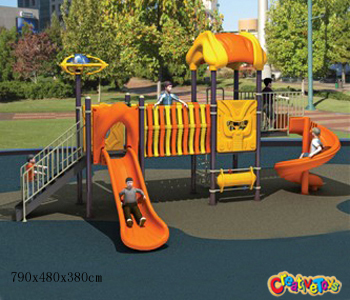 Outdoor children playground slide