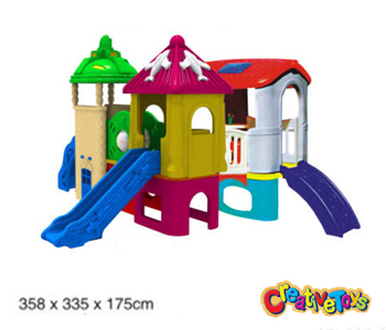 Playground plastic slide
